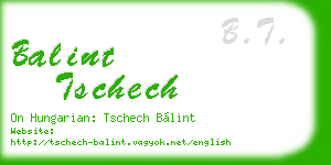 balint tschech business card